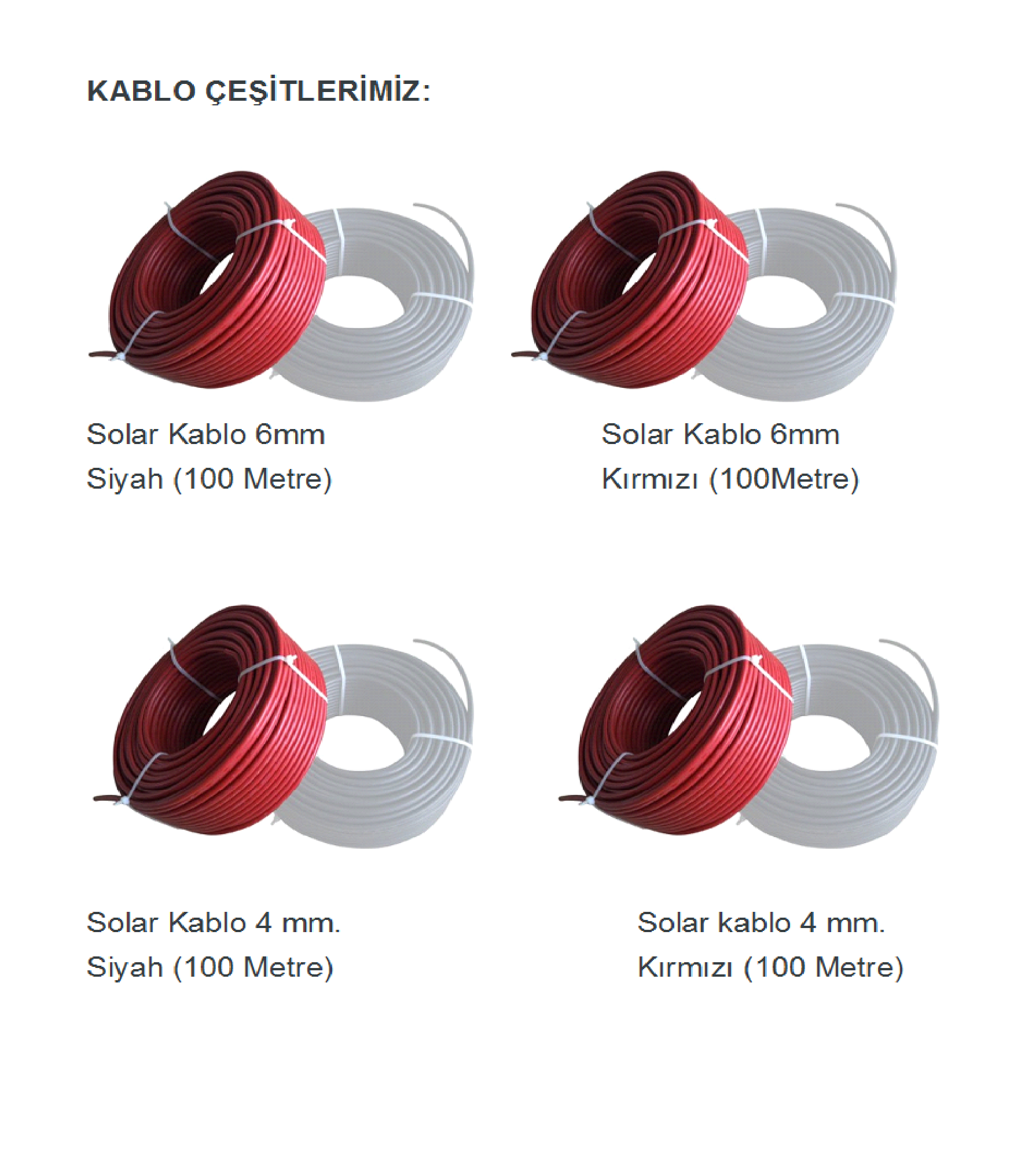 KABLO CESITLERI