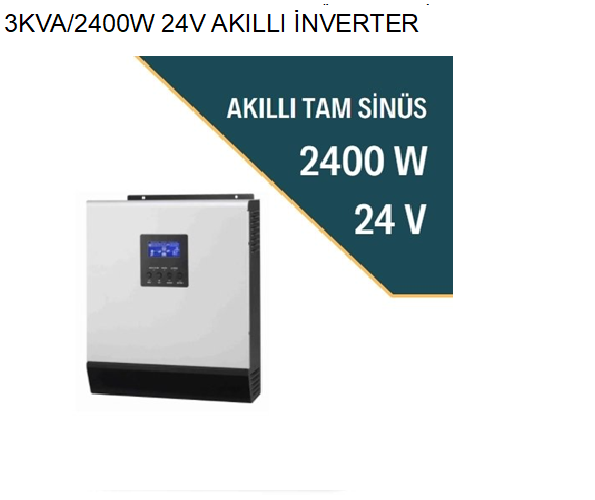 AKILLI MPPT 3 KWA 24V INVERTER